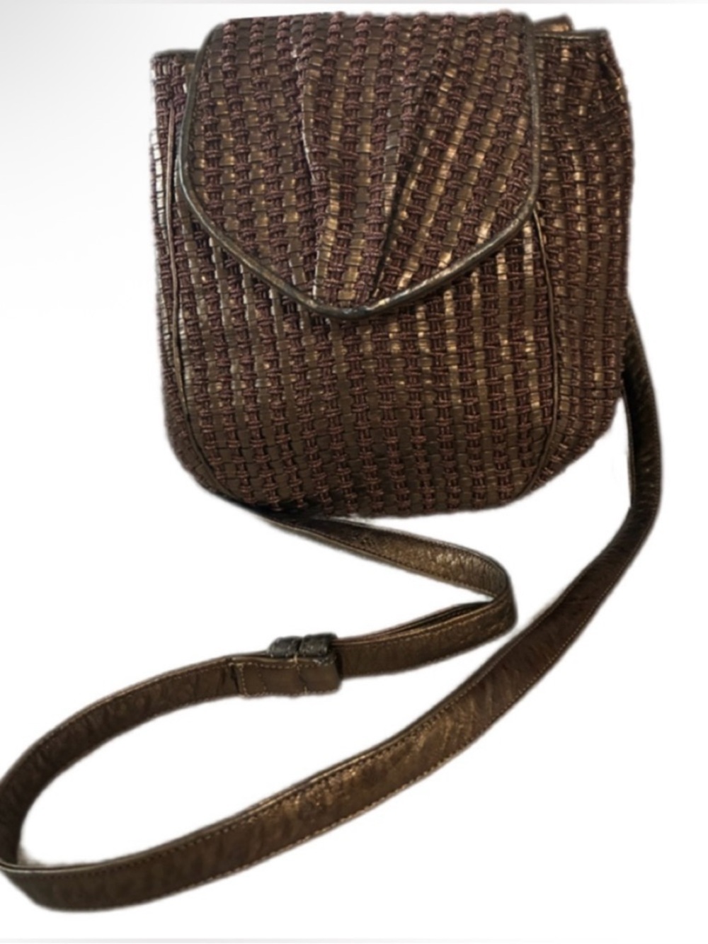 Rare 1990s Sharif Woven Crossbody Bag